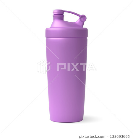 Realistic pink shaker icon, blank mockup for branding. Realistic pink shaker icon, blank mockup for branding. 138693665
