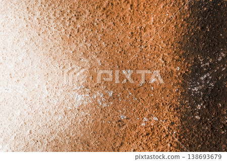 Old Dirty Rusty Abandoned Wall Abstract Pattern Texture Background Brown Grunge 138693679