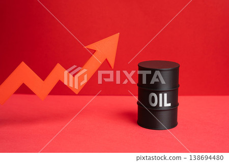 Rising oil prices impact global markets and energy costs. Supply and demand shifts drive volatility. Economic pressure affects industries, transportation and consumer expenses worldwide. 138694480