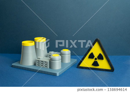 Nuclear power plants and the threat of radiation contamination. Radiation monitoring ensures safety and control. Energy infrastructure requires strict regulation and environmental protection measures. Nuclear power plants and the threat of radiation contamination. Radiation monitoring ensures safety and control. Energy infrastructure requires strict regulation and environmental protection measures. 138694614