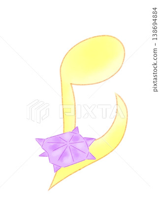 用摺紙製作的有烏龜的音符 138694884