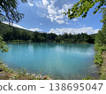 Blue pond on a sunny day 138695047