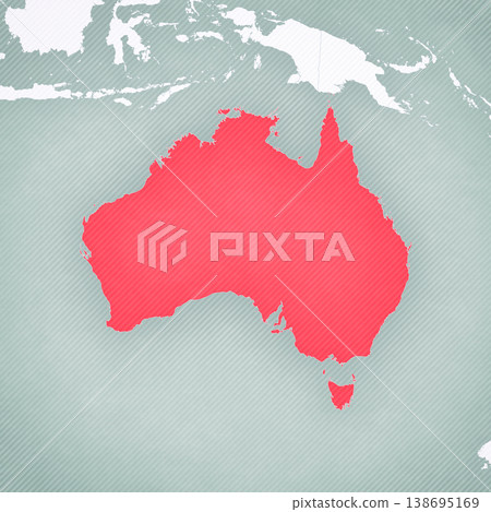 Map of Australia 138695169
