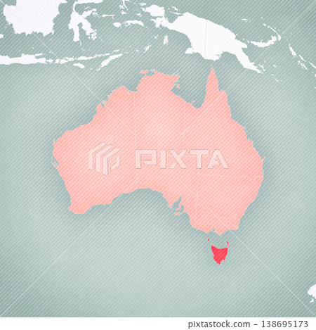 Map of Australia - Tasmania Map of Australia - Tasmania 138695173