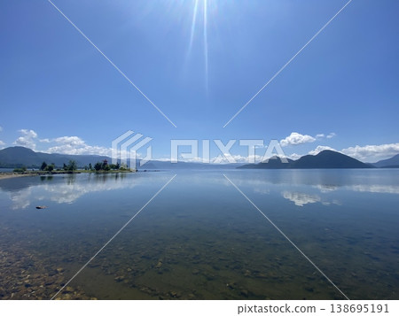 Lake Toya on a sunny day Lake Toya on a sunny day 138695191