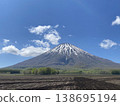 Mount Yotei on a sunny spring day 138695194