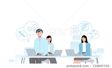 業務團隊腦力激盪會議 138695330