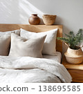Cozy Bedroom Interior with Neutral Decor 138695585