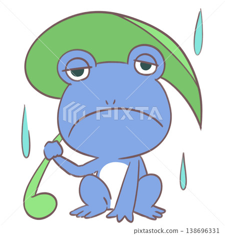 frog with leaf frog with leaf 138696331