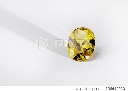yellow sapphire precious gemstones for design gems jewellery isolated on white background yellow sapphire precious gemstones for design gems jewellery isolated on white background 138696610