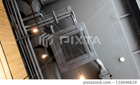 Ceiling mounted cassette type air conditioner 138696629