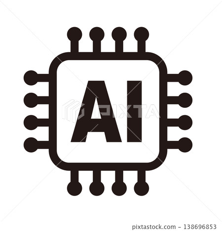AI/Artificial Intelligence Icon 07 138696853