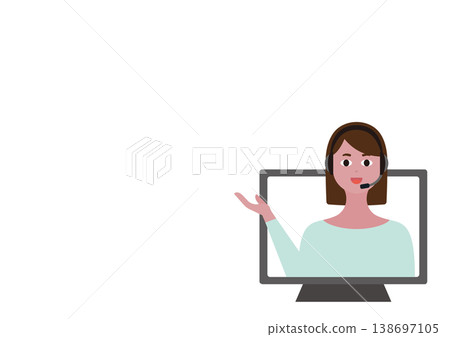The female operator (right) giving the explanation. The female operator (right) giving the explanation. 138697105