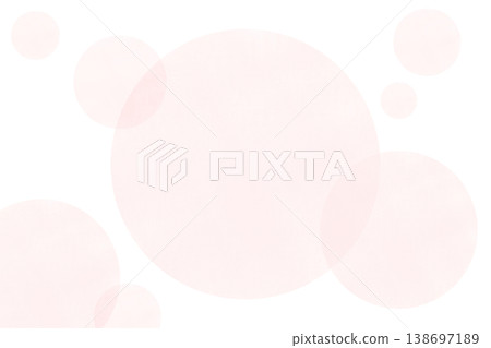 粉紅色水彩風格圓形透明PNG邊框背景。 138697189