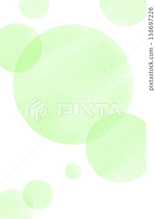 綠色水彩風格邊框背景，圓形，透明 PNG 格式。 138697226