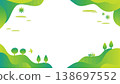 Eco-friendly and refreshing! Green background illustration material 138697552