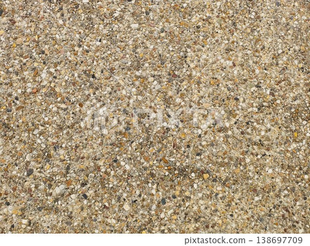 Exposed aggregate wall material with a beautiful gravel texture Exposed aggregate wall material with a beautiful gravel texture 138697709