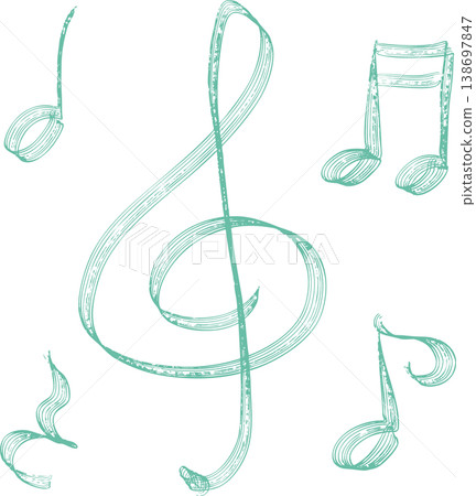 Lake Touch Melody Icon Set - Green Lake Touch Melody Icon Set - Green 138697847