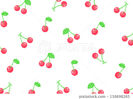【像素畫】櫻花背景插圖 138698265
