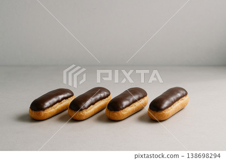 Delicious-looking eclairs Delicious-looking eclairs 138698294