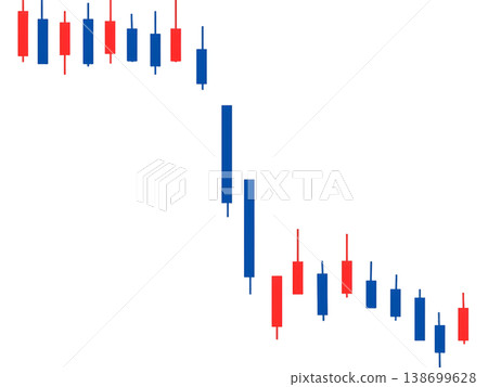 Illustration of a stock price chart showing a sharp decline. Illustration of a stock price chart showing a sharp decline. 138699628
