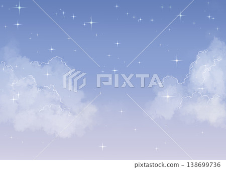 以星空和雲朵為背景,展現一天中不同時段的夢幻景象。 以星空和雲朵為背景,展現一天中不同時段的夢幻景象。 138699736