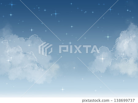 A fairytale-like background of starry skies and clouds at various times of day. A fairytale-like background of starry skies and clouds at various times of day. 138699737