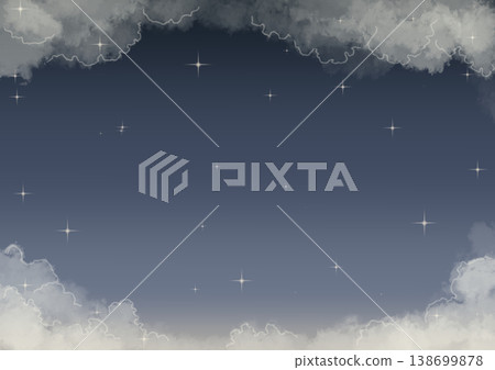 A fairytale-like background of starry skies and clouds at various times of day. A fairytale-like background of starry skies and clouds at various times of day. 138699878