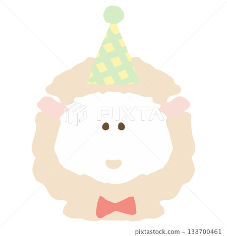 Fluffy Pastel Birthday | Sheep Icon - For Kindergartens and Preschools Fluffy Pastel Birthday | Sheep Icon - For Kindergartens and Preschools 138700461