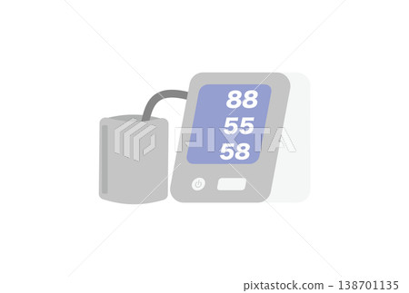圖示為上臂血壓計顯示低血壓讀數。 138701135