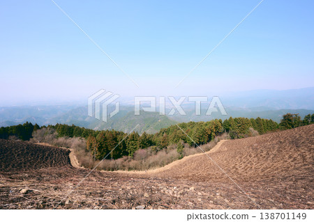 Iwawakiyama after the controlled burn Iwawakiyama after the controlled burn 138701149