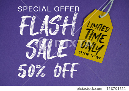 Flash Deals 50% off Special offer with Price tag Limited Time Only Shop Now 138701831