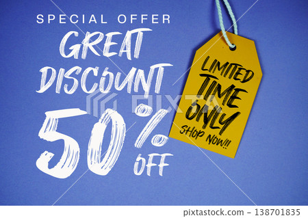 Great Discount 50% off Special offer with Price tag Limited Time Only Shop Now Great Discount 50% off Special offer with Price tag Limited Time Only Shop Now 138701835