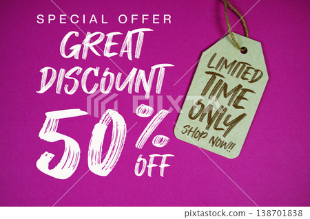 Great Discount 50% off Special offer with Price tag Limited Time Only Shop Now Great Discount 50% off Special offer with Price tag Limited Time Only Shop Now 138701838