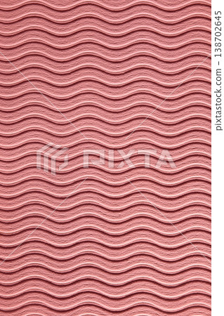 Red Wavy abstract curve macro pattern with rough texture 138702645