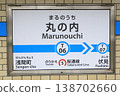 Nagoya Municipal Subway, Marunouchi Station, Tsurumai Line, Station Sign 3 138702660