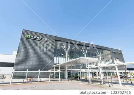 Shin-Hakodate-Hokuto Station, south exit on a clear day, Hokuto City, Hokkaido Shin-Hakodate-Hokuto Station, south exit on a clear day, Hokuto City, Hokkaido 138702766