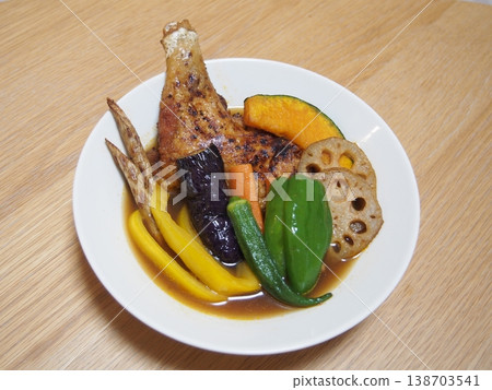 Chicken soup curry Chicken soup curry 138703541