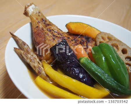 Chicken soup curry Chicken soup curry 138703542
