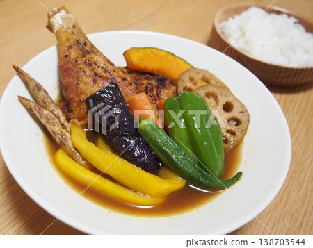Chicken soup curry Chicken soup curry 138703544