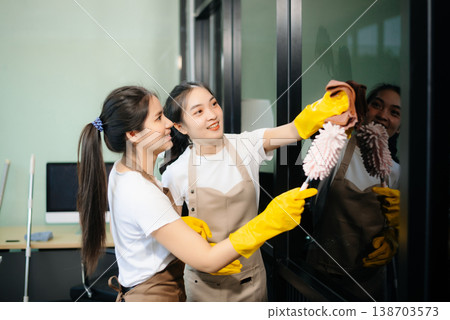 Enhance your office space with professional cleaning services. Spotless desks, hygiene, Enhance your office space with professional cleaning services. Spotless desks, hygiene, 138703573