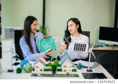 Sustainable innovation by young professionals for a greener future. Showcasing renewable energy solutions 138703625