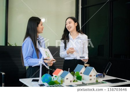 Business team people planning hand using laptop for working technology and business Net zero Business team people planning hand using laptop for working technology and business Net zero 138703646