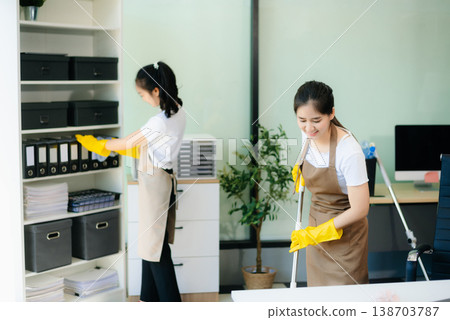 Enhance your office space with professional cleaning services. Spotless desks, hygiene, Enhance your office space with professional cleaning services. Spotless desks, hygiene, 138703787