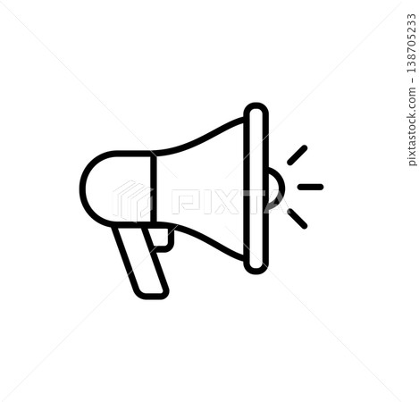 Promotion Megaphone Marketing Icon 138705233