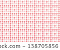 [Traditional Japanese Patterns] Seamless Chidori (Plover) and Chidori-goshi Pattern (Red Tones) 138705856
