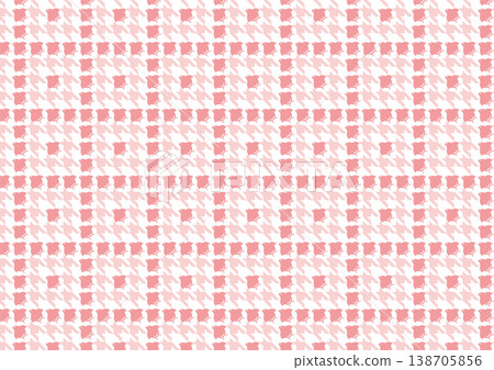 [Traditional Japanese Patterns] Seamless Chidori (Plover) and Chidori-goshi Pattern (Red Tones) 138705856