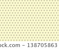 [Traditional Japanese Patterns] Seamless Chidori (Plover) and Chidori-goshi Pattern (Yellow Tones) 138705863