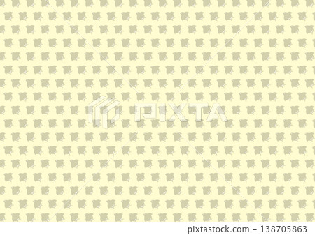 [Traditional Japanese Patterns] Seamless Chidori (Plover) and Chidori-goshi Pattern (Yellow Tones) 138705863