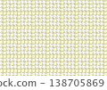 [Traditional Japanese Patterns] Seamless Chidori (Plover) and Chidori-goshi Pattern (Yellow Tones) 138705869
